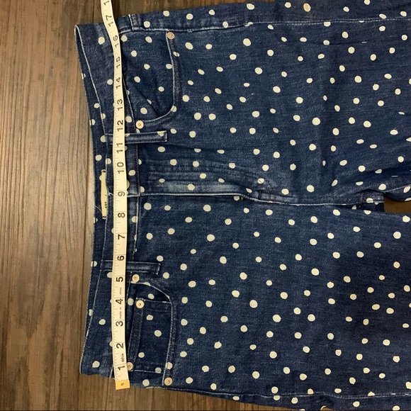 Madewell High Rise Slim Crop Boyjean - Polka Dot - Picture 3 of 9